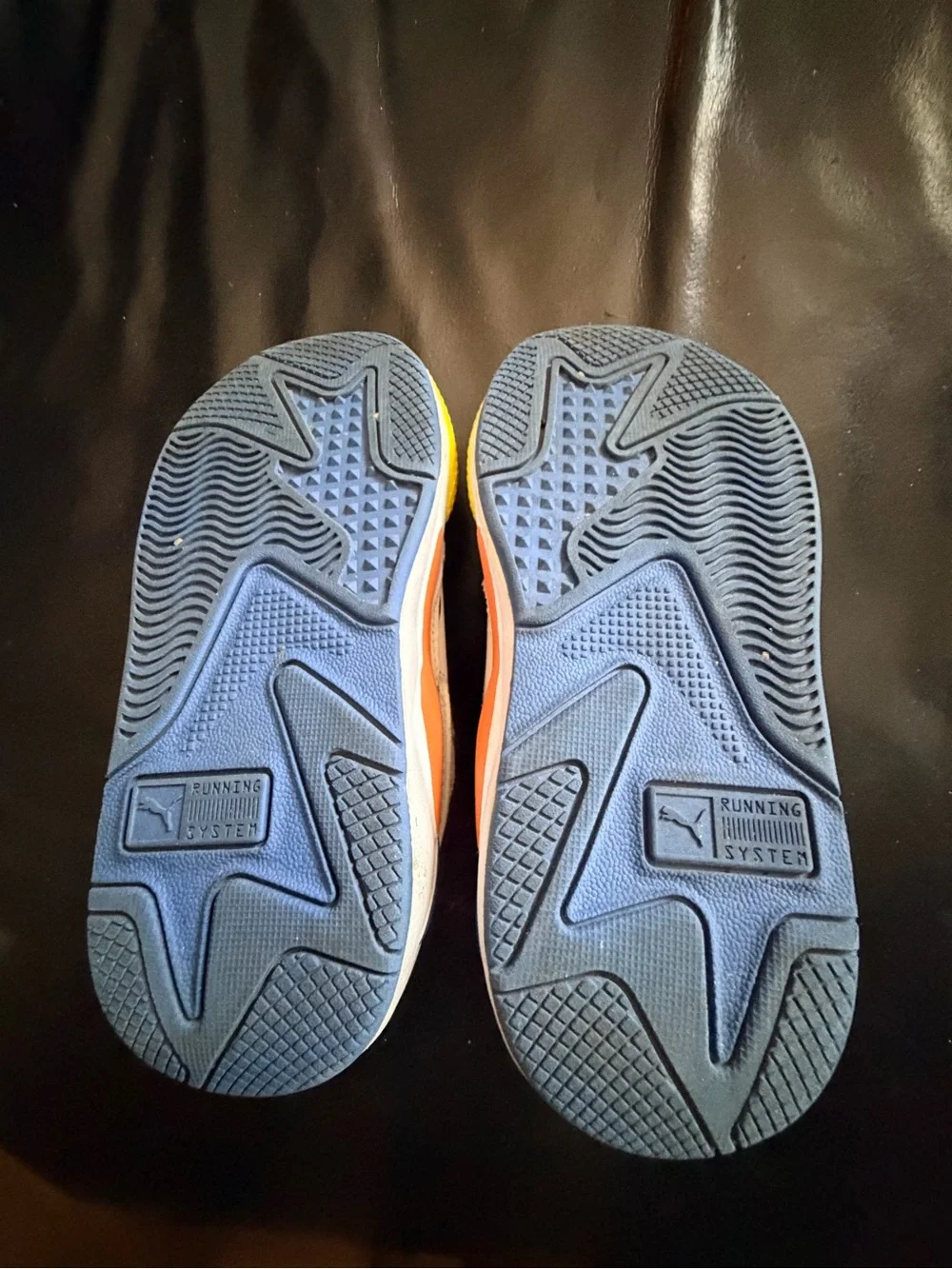 Puma Kids Blue, Yellow & Orange RS-X Sneakers